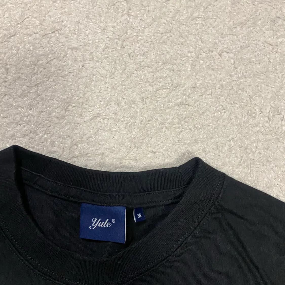 예일 롱슬리브 긴팔티 블랙 m 상품이미지2