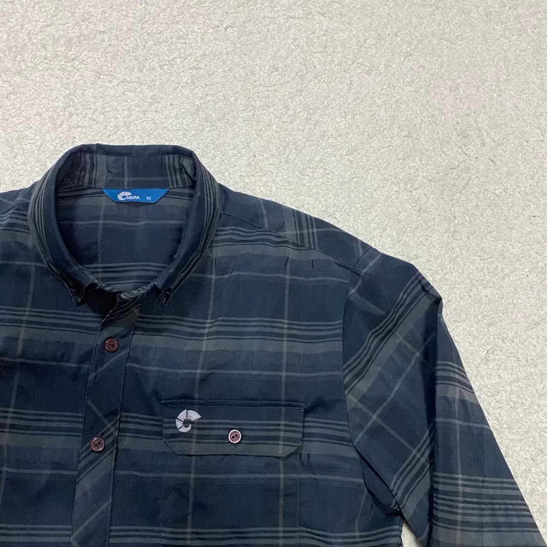 네파 셔츠 남방 체크 95 상품이미지3