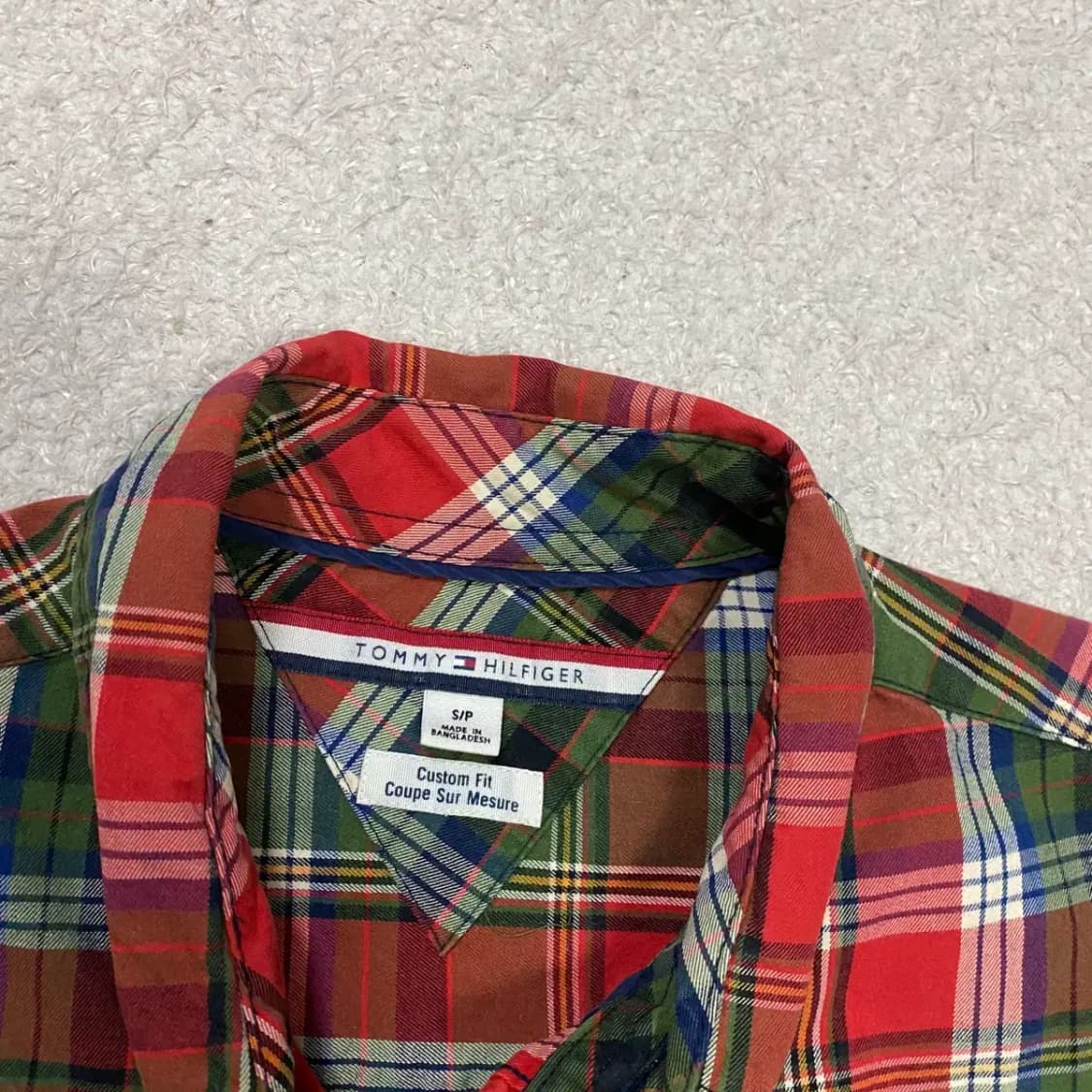 타미힐피거 셔츠 체크 남방 s 상품이미지3