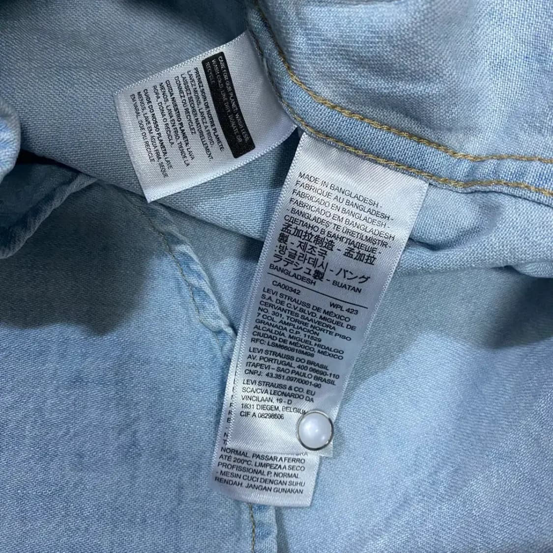 리바이스 데님 셔츠 여성 xs 상품이미지4