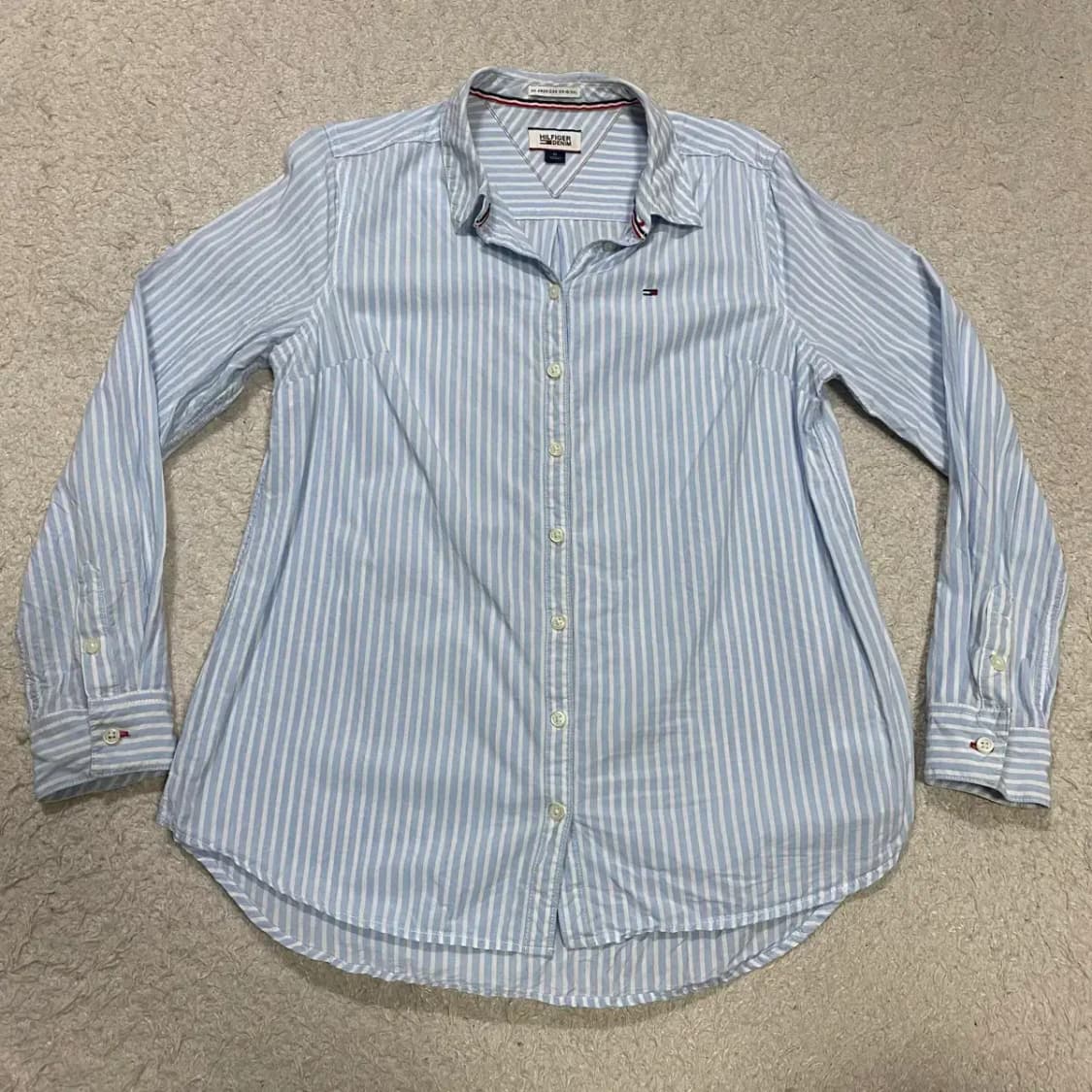 타미힐피거 셔츠 스트라이프 여성 m 상품이미지1