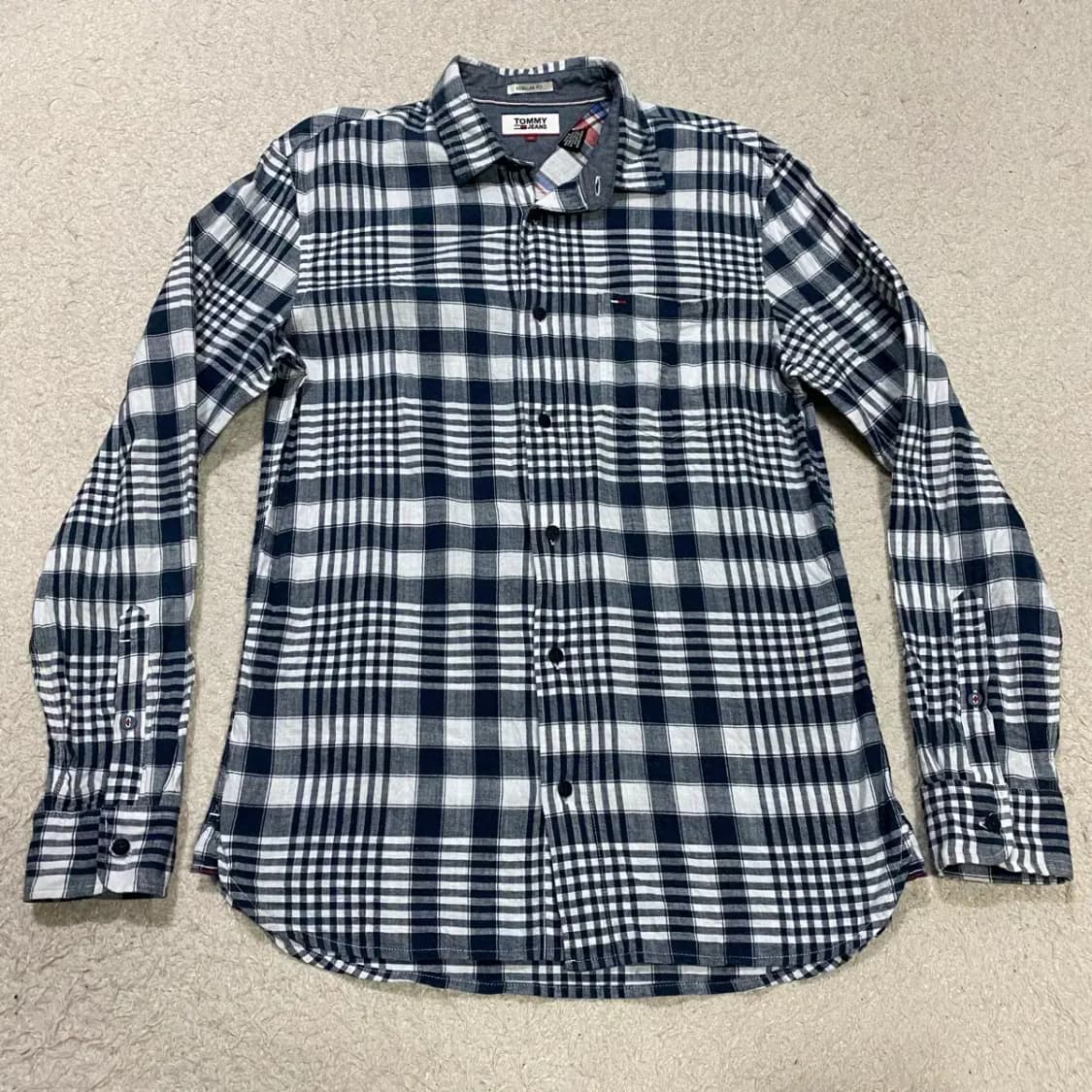 타미힐피거 셔츠 남방 체크 m 95 상품이미지1