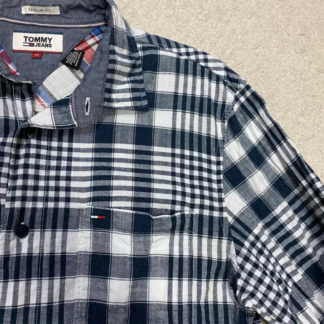 타미힐피거 셔츠 남방 체크 m 95 상품이미지2
