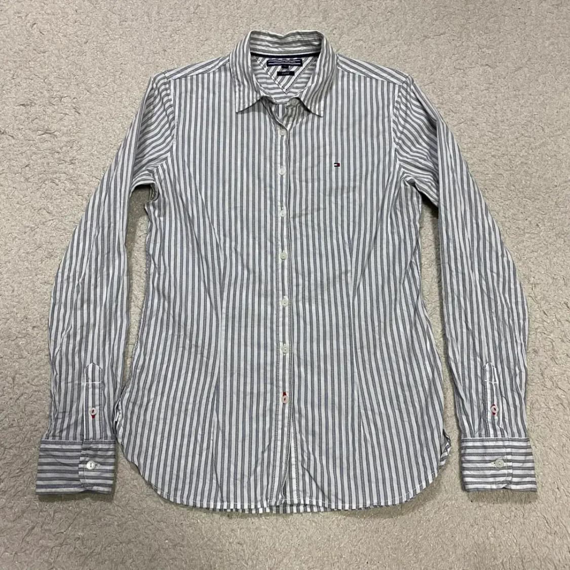 타미힐피거 스트라이프 긴팔 셔츠 여성 6 상품이미지1