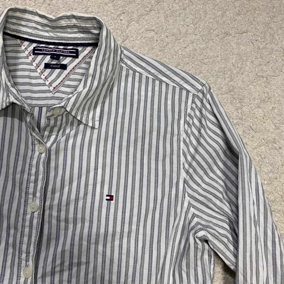 타미힐피거 스트라이프 긴팔 셔츠 여성 6 상품이미지2