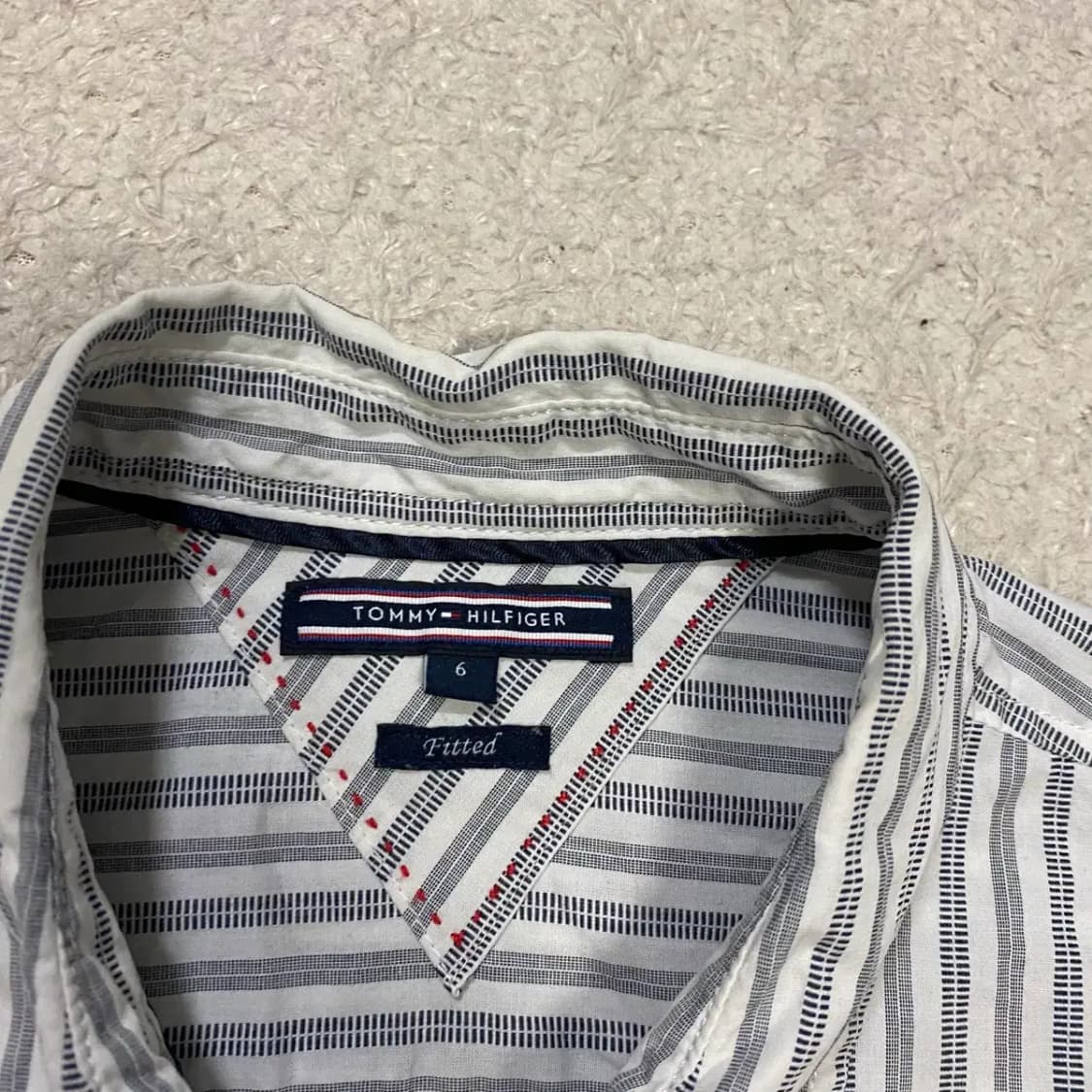 타미힐피거 스트라이프 긴팔 셔츠 여성 6 상품이미지3