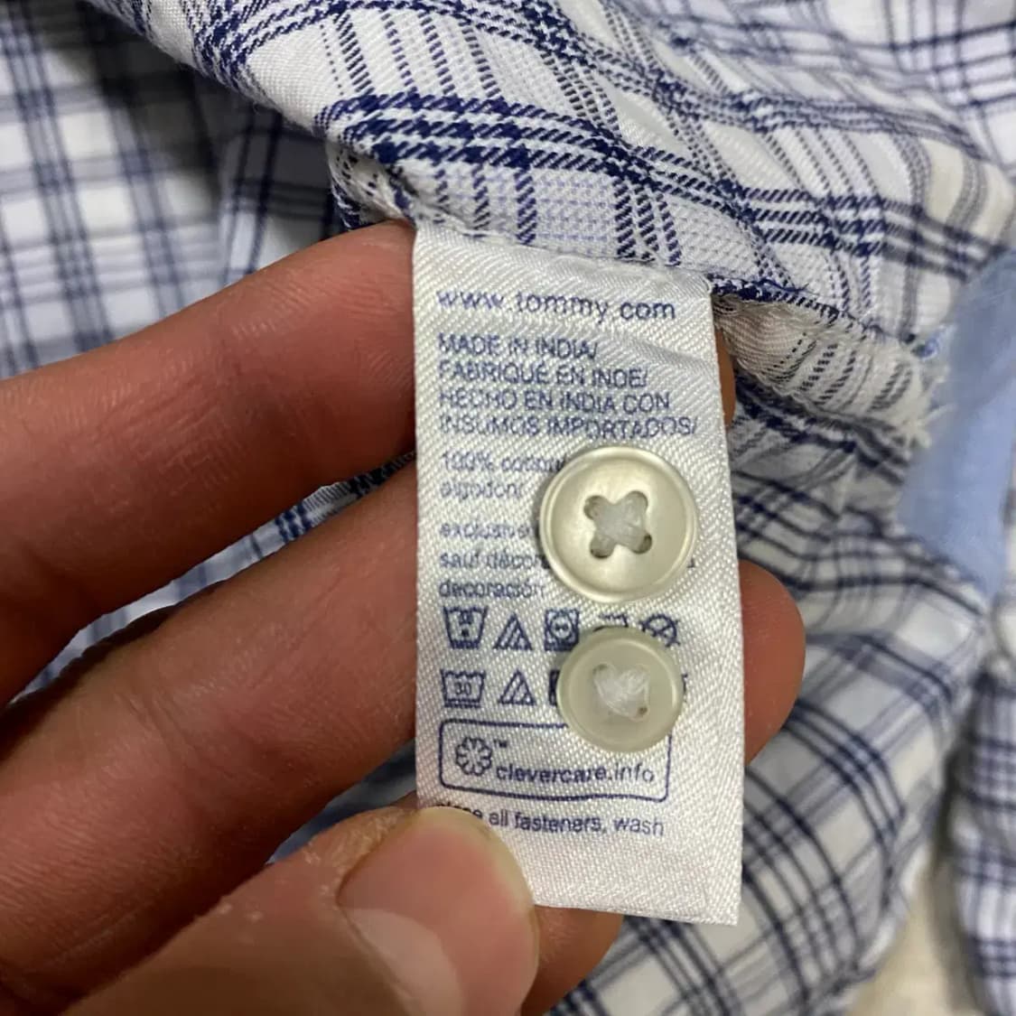 타미힐피거 체크 셔츠 남방 m 상품이미지4