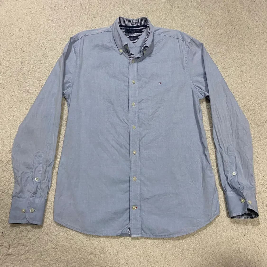 타미힐피거 셔츠 하늘색 긴팔 m 상품이미지1