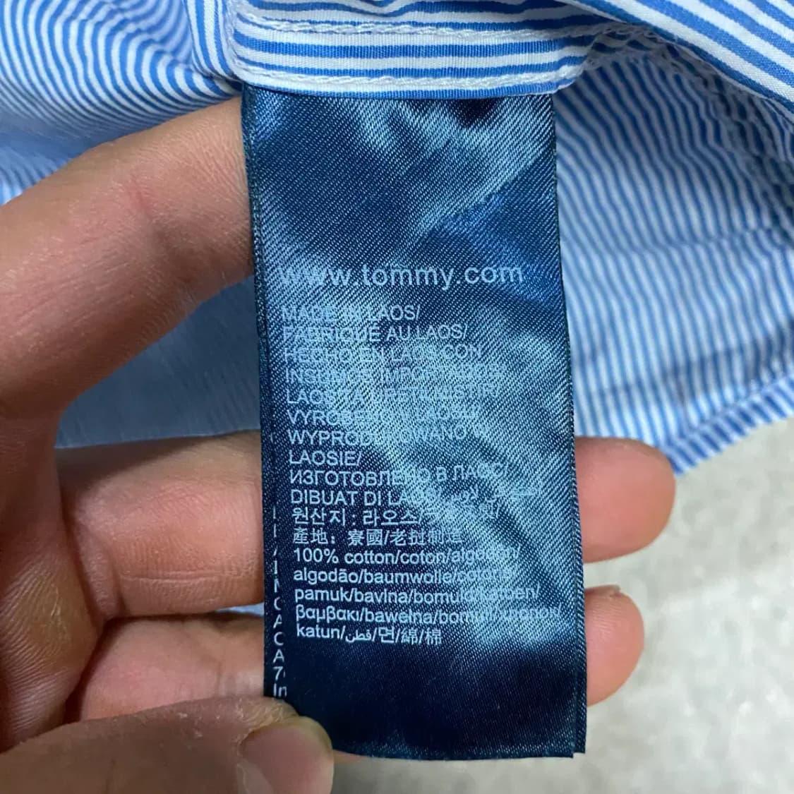 타미힐피거 스트라이프 남방 긴팔 셔츠 xxl 상품이미지4