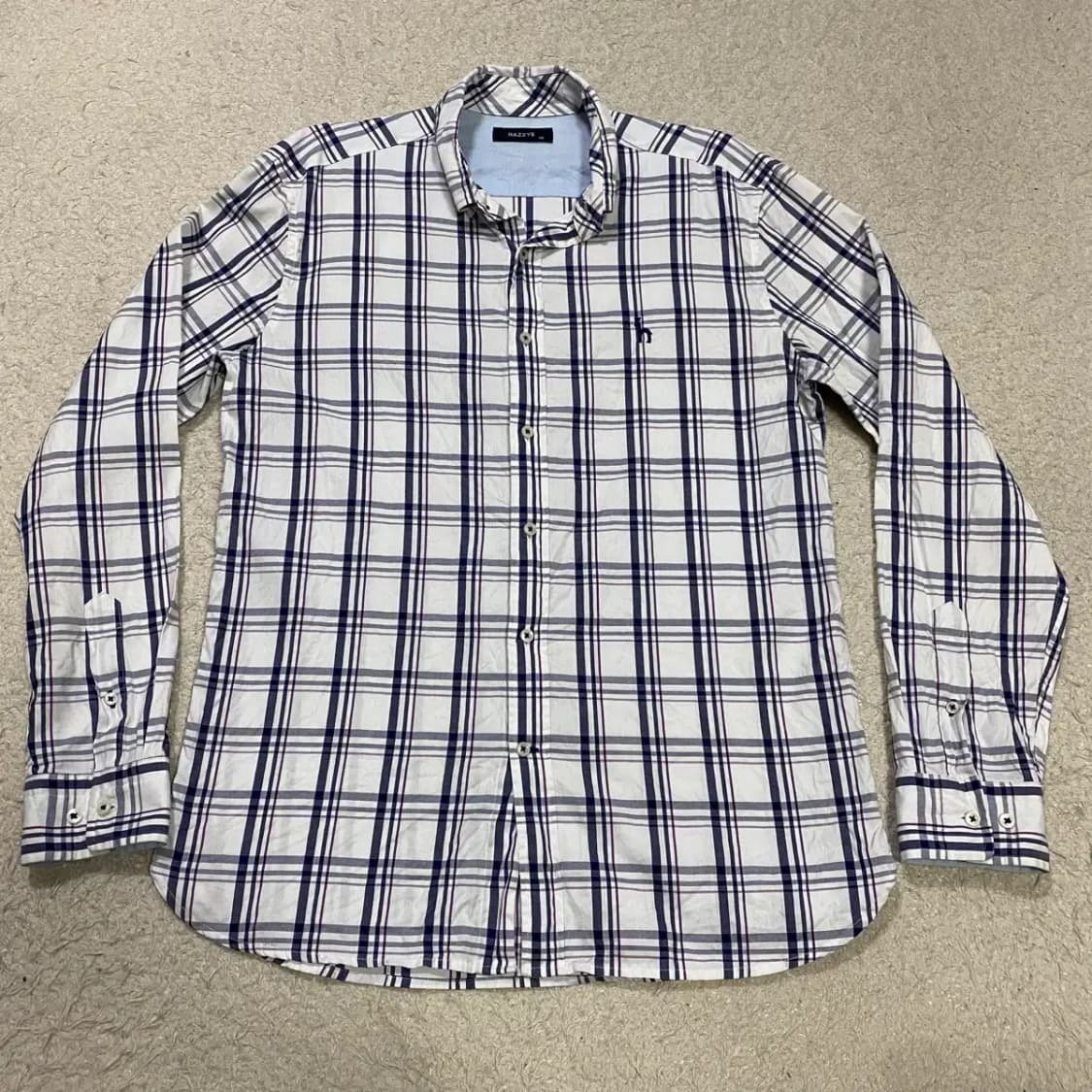 헤지스 체크 긴팔 셔츠 남방 100 상품이미지1