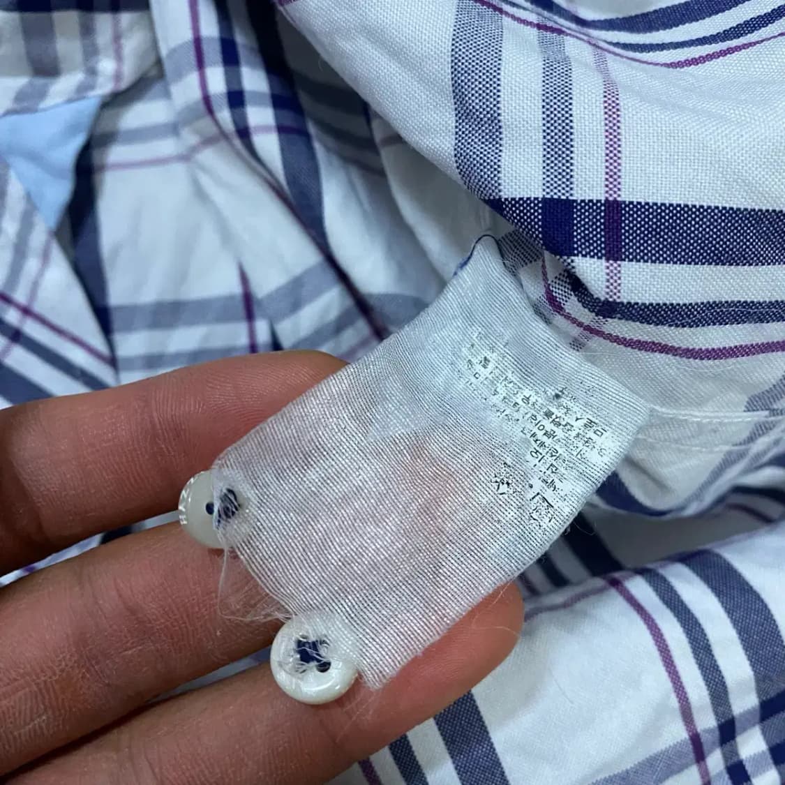 헤지스 체크 긴팔 셔츠 남방 100 상품이미지4