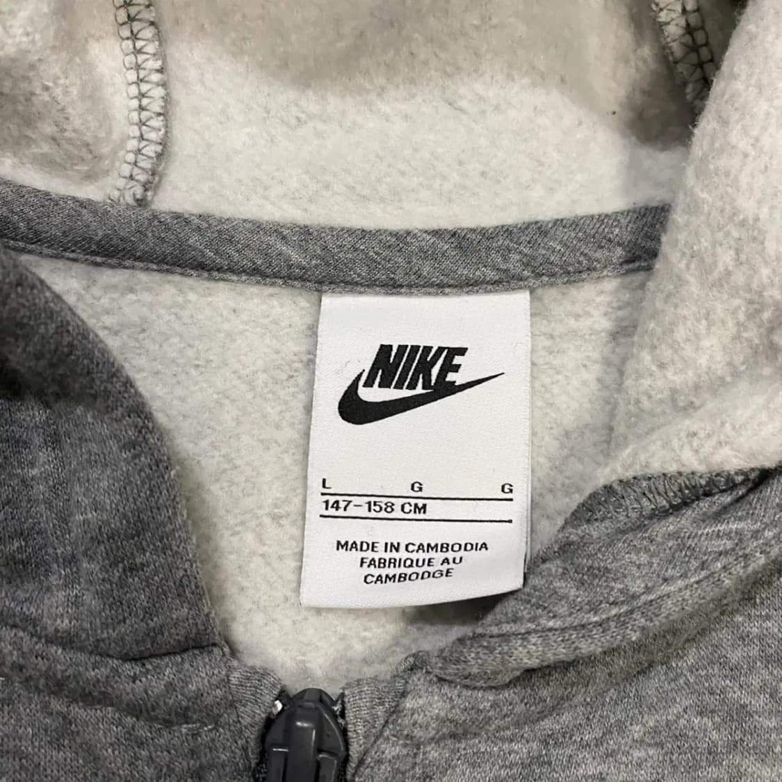 나이키 기모 후드집업 회색 여성 추천 상품이미지3