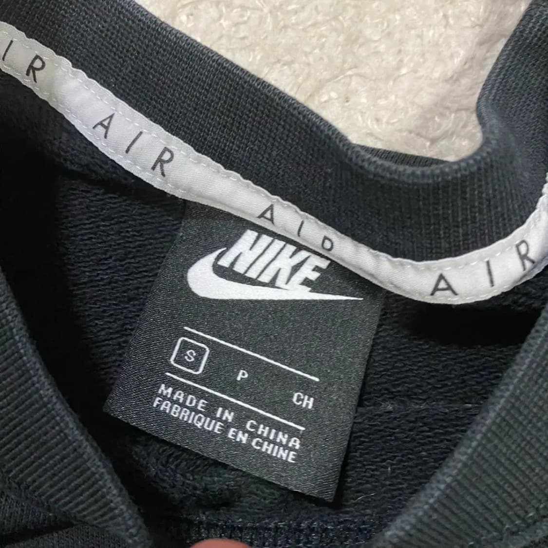 나이키 에어 블랙 크롭 맨투맨 여성 s 80 상품이미지3