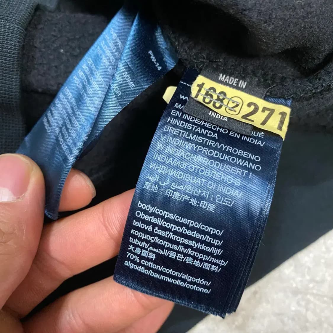 타미힐피거 블랙 맨투맨 티셔츠 기모 s 상품이미지4