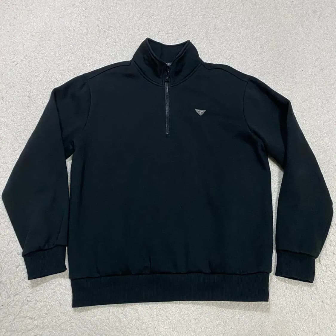 게스 블랙 하프넥 맨투맨 티셔츠 기모 m 상품이미지1