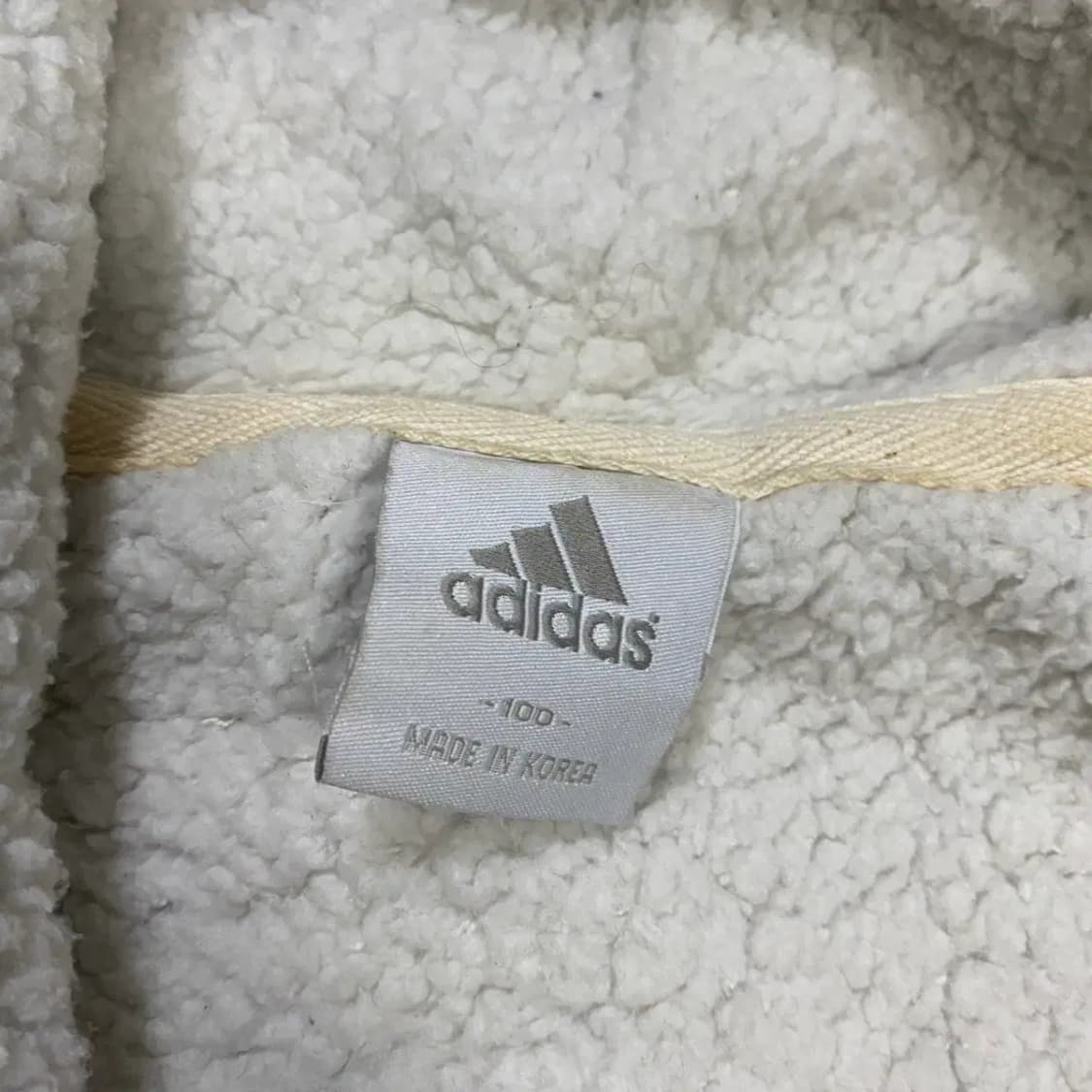 아디다스 네이비 기모 후드집업 L 100 상품이미지3
