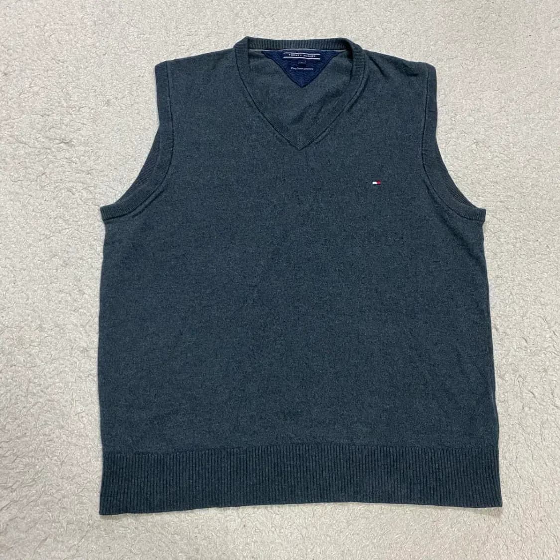 타미힐피거 브이넥 니트 조끼 L 상품이미지1