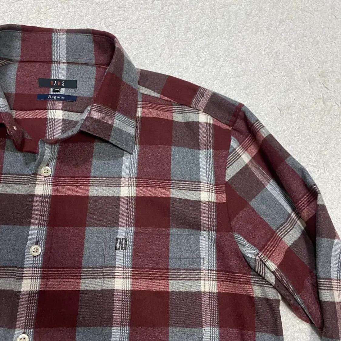 닥스 체크 셔츠 남방 긴팔 xxl 110 상품이미지2