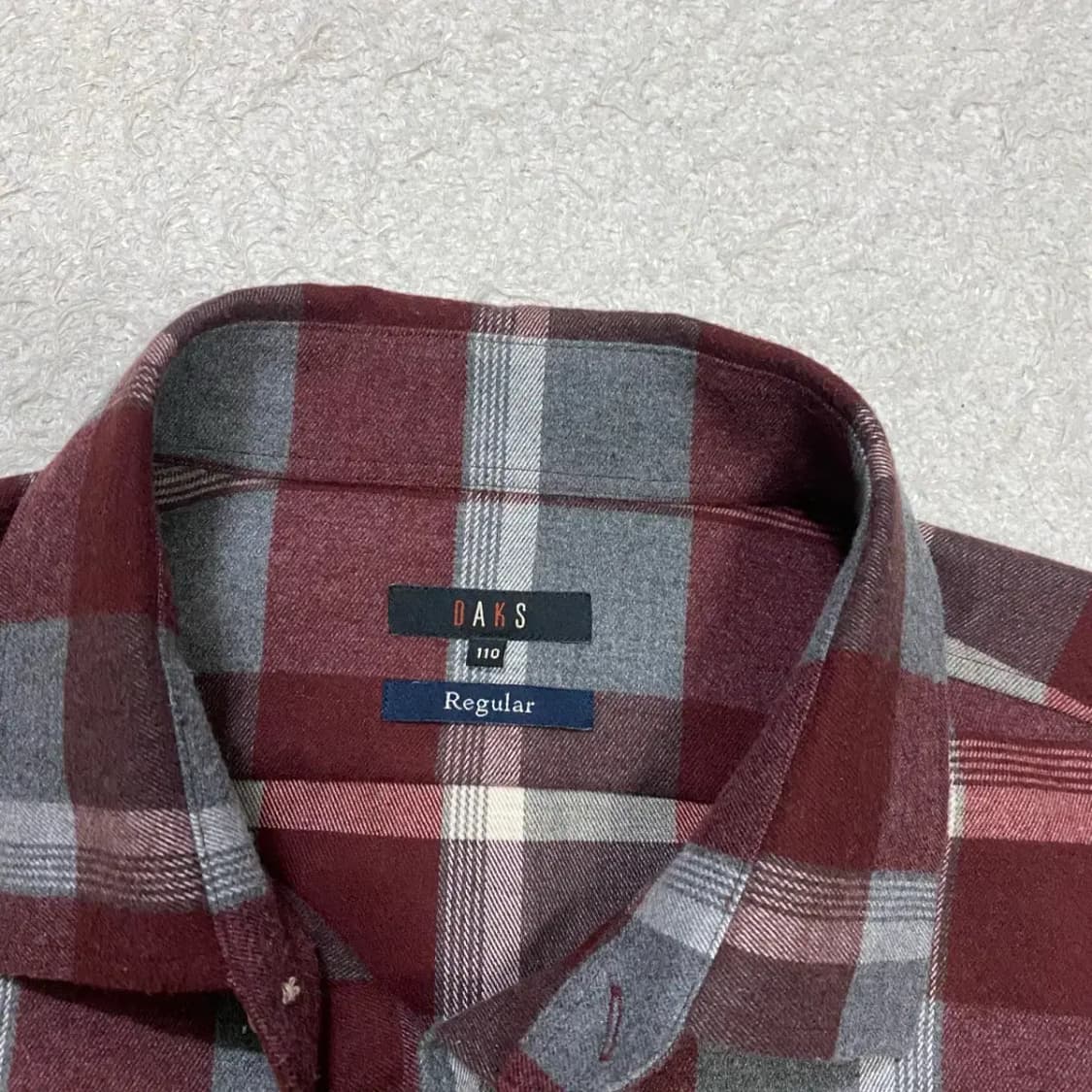 닥스 체크 셔츠 남방 긴팔 xxl 110 상품이미지3