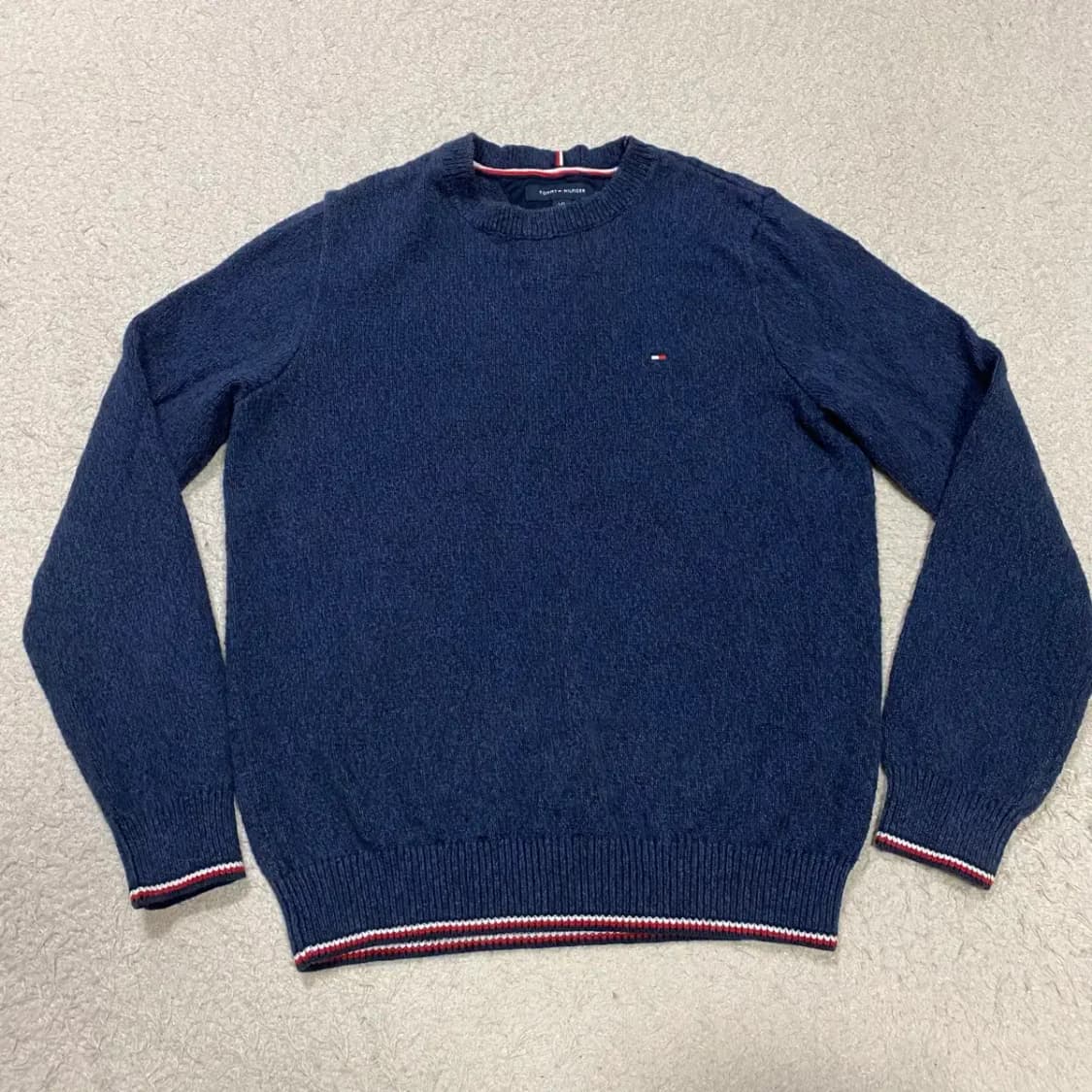 타미힐피거 네이비 니트 스웨터 상품이미지1