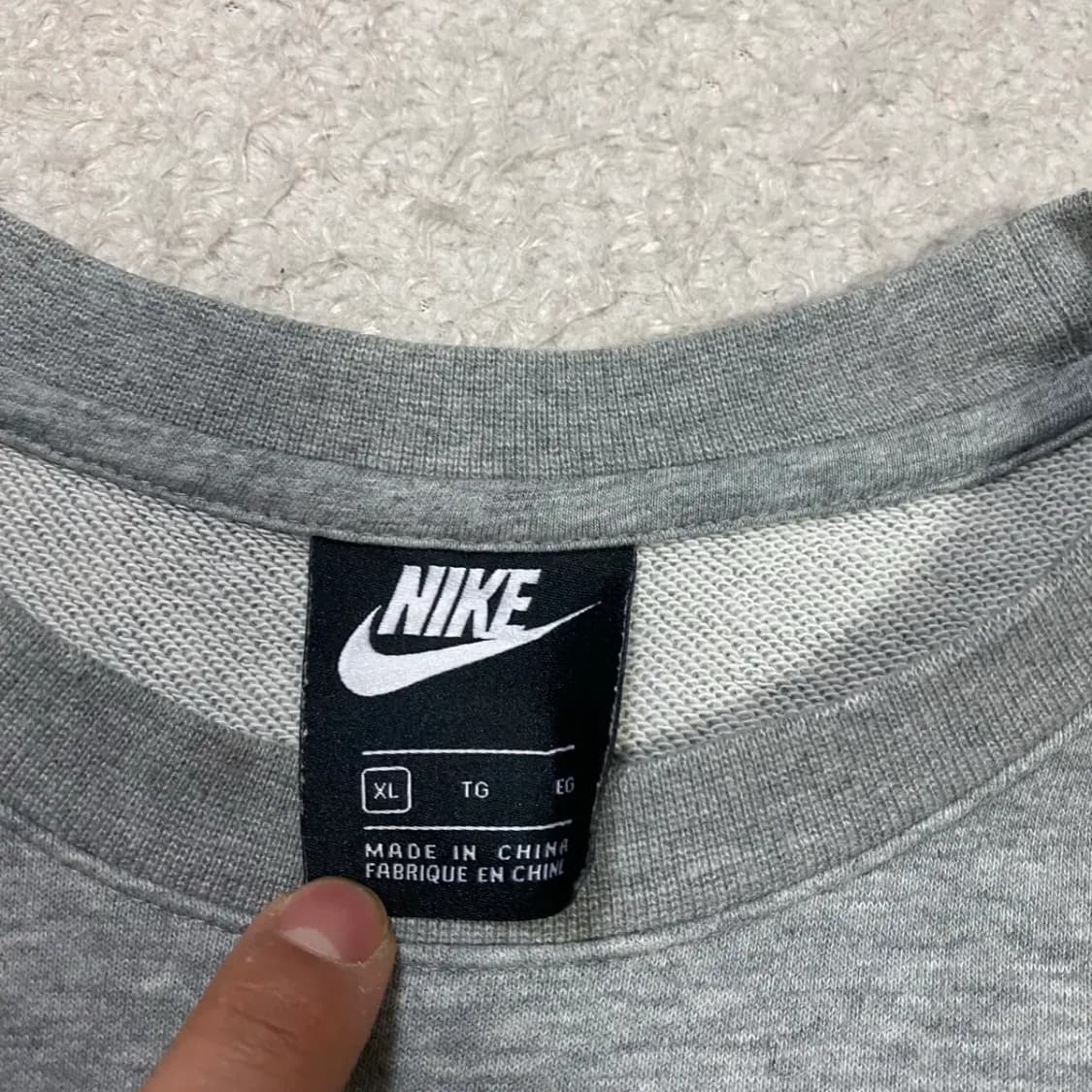 나이키 스우시 맨투맨 회색 xl 105 상품이미지3