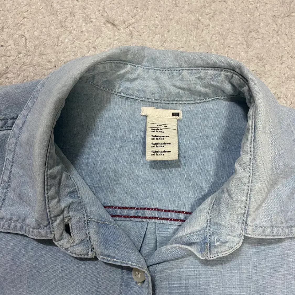 리바이스 여성 데님 셔츠 블루 s 상품이미지3
