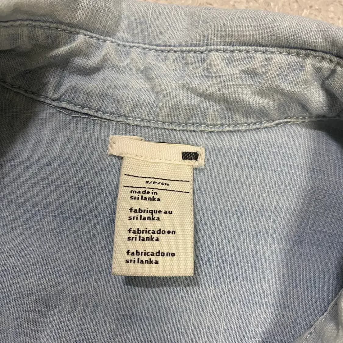 리바이스 여성 데님 셔츠 블루 s 상품이미지4