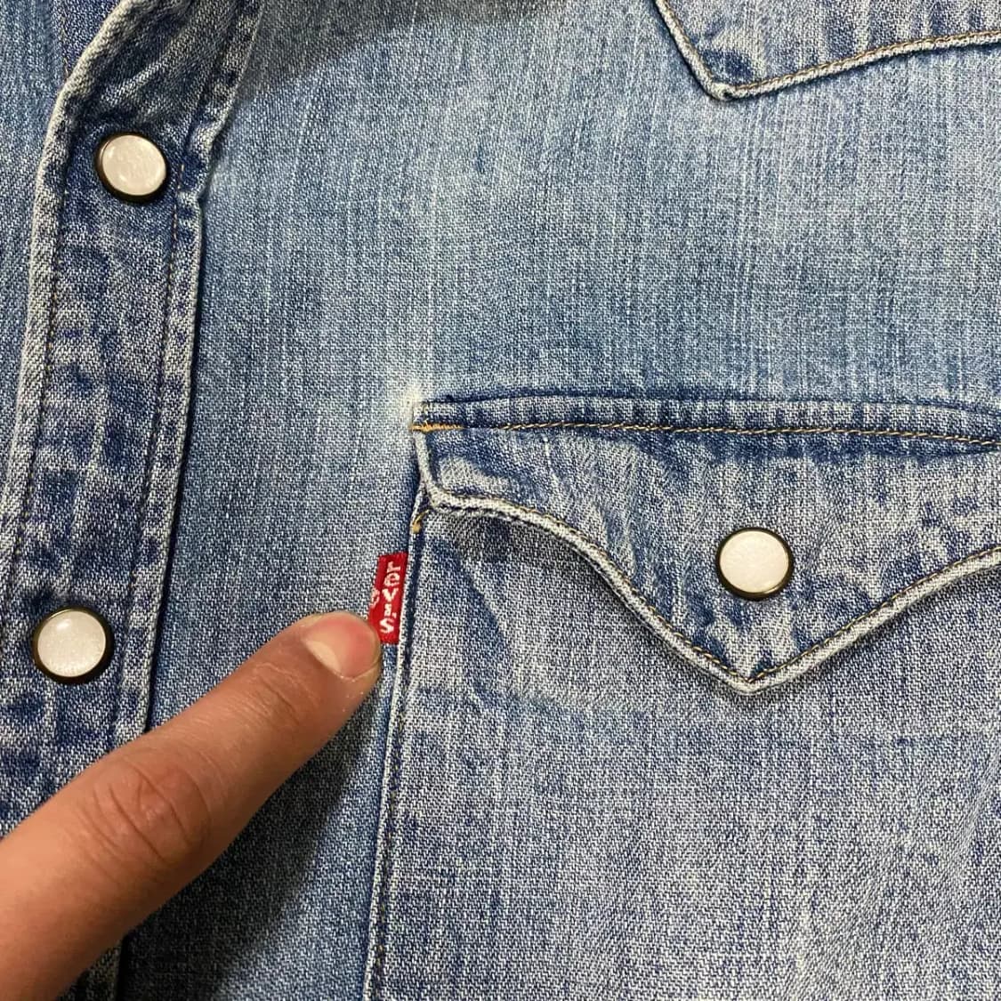 리바이스 데님 웨스턴 셔츠 긴팔 m 95 상품이미지2