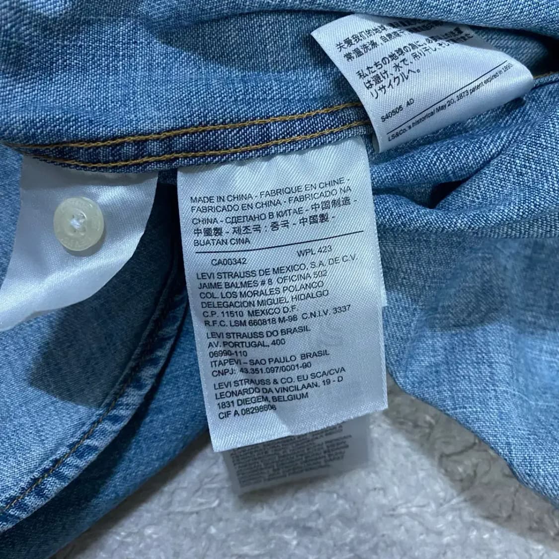 리바이스 데님 웨스턴 셔츠 긴팔 m 95 상품이미지4