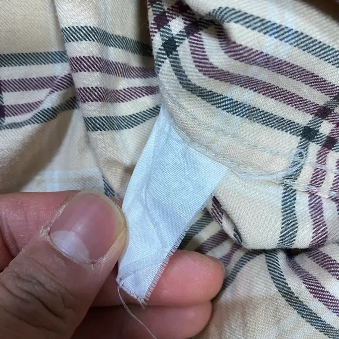 빈폴 베이지 체크 긴팔 셔츠 95 상품이미지4