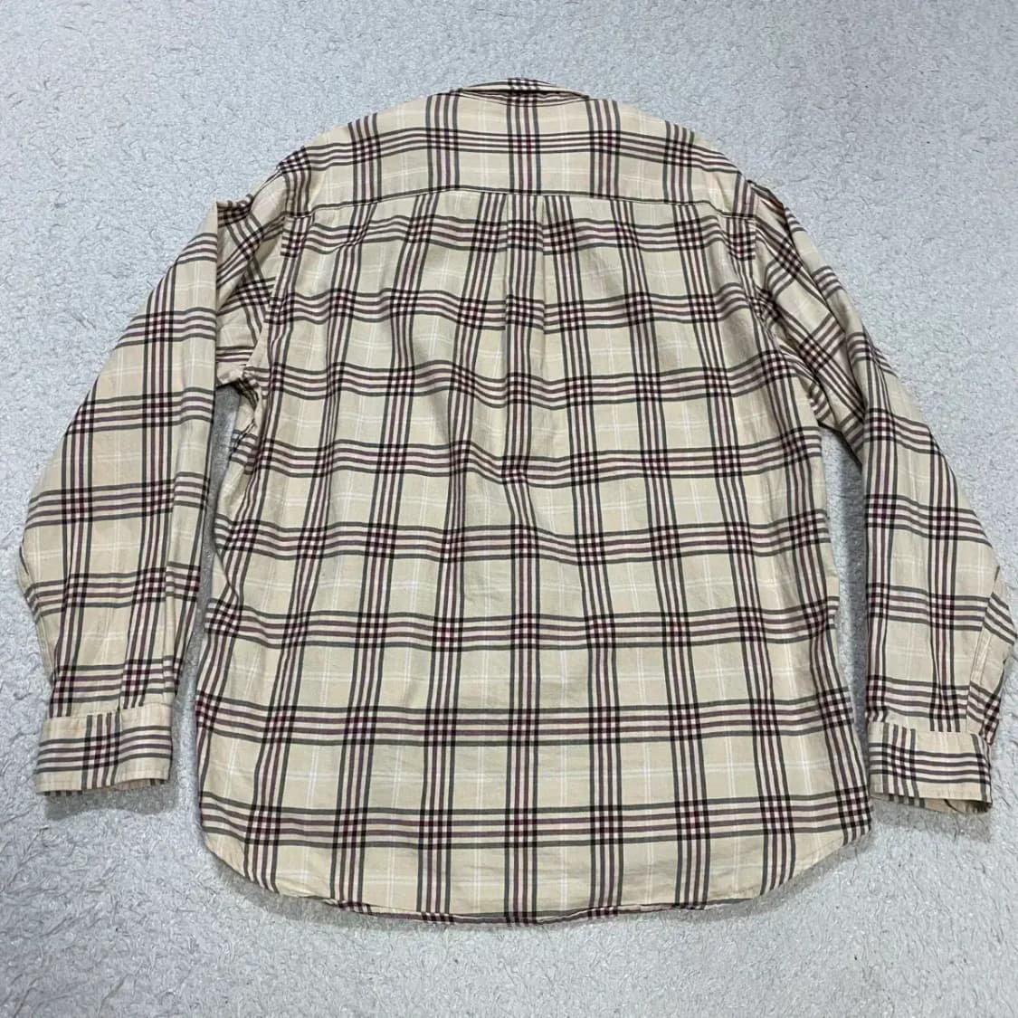 빈폴 베이지 체크 긴팔 셔츠 95 상품이미지5