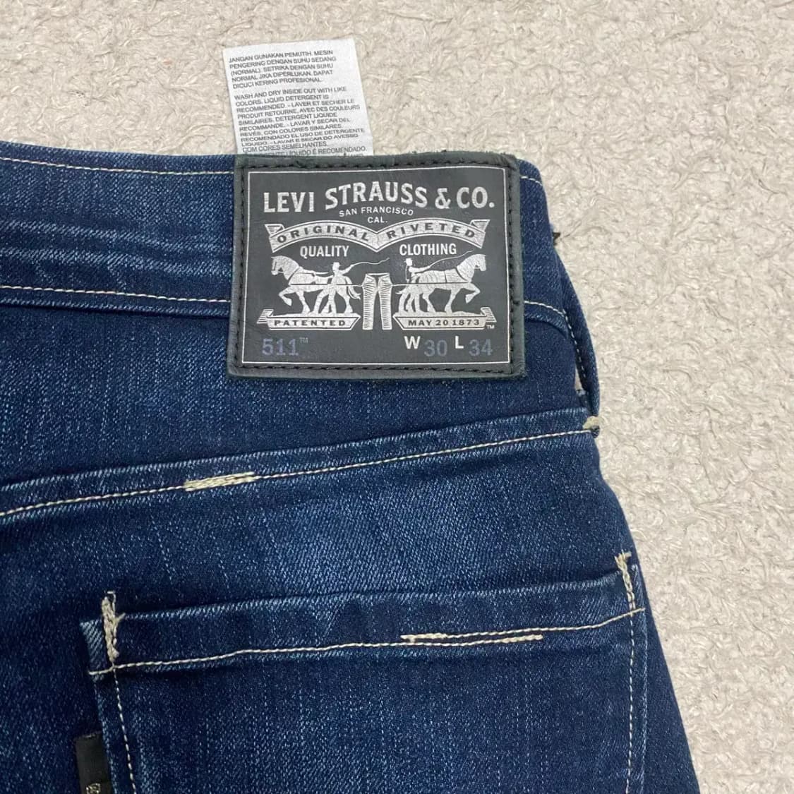 리바이스 511 청바지 데님 팬츠 29인치 상품이미지7