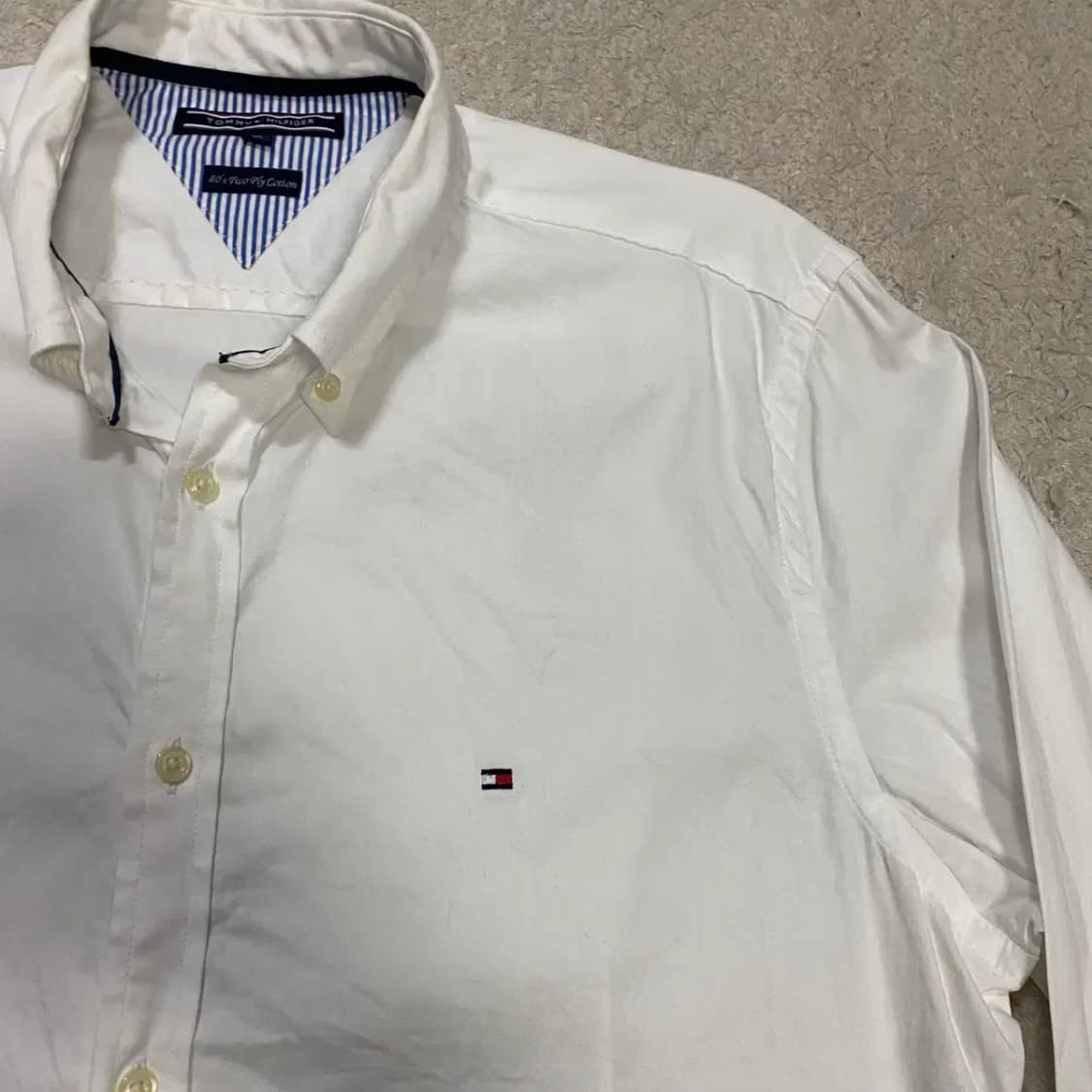 타미힐피거 화이트 셔츠 긴팔 xl 상품이미지2