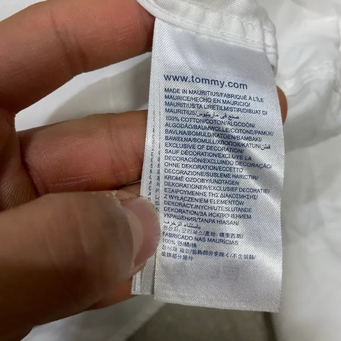 타미힐피거 화이트 셔츠 긴팔 xl 상품이미지4