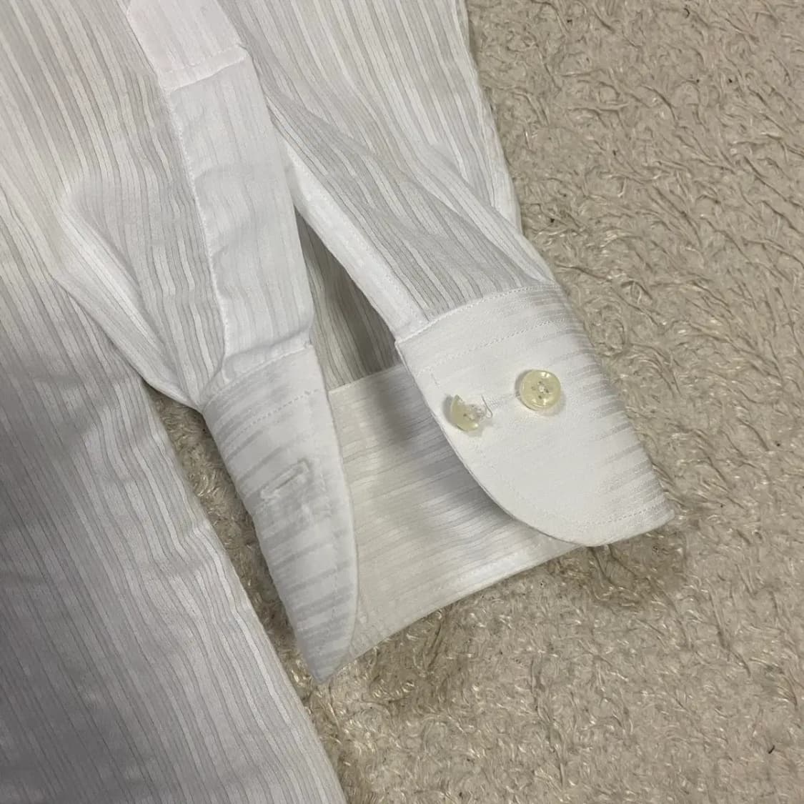 닥스 화이트 스트라이프 긴팔 셔츠 100 상품이미지2