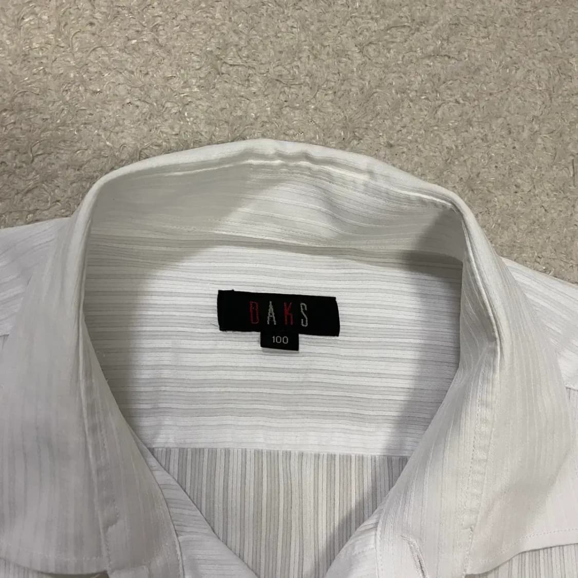 닥스 화이트 스트라이프 긴팔 셔츠 100 상품이미지4