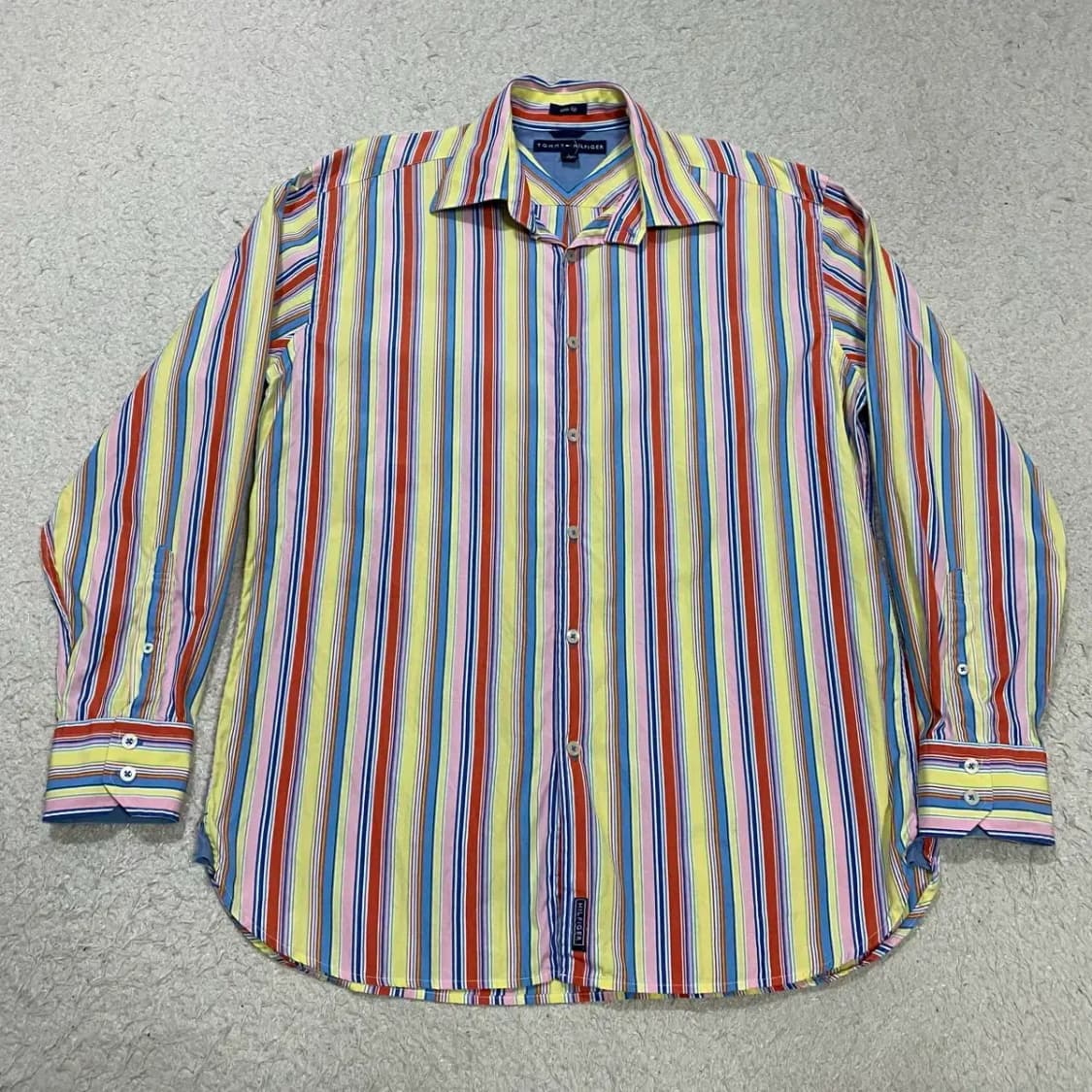 타미힐피거 스트라이프 셔츠 남방 L 상품이미지1