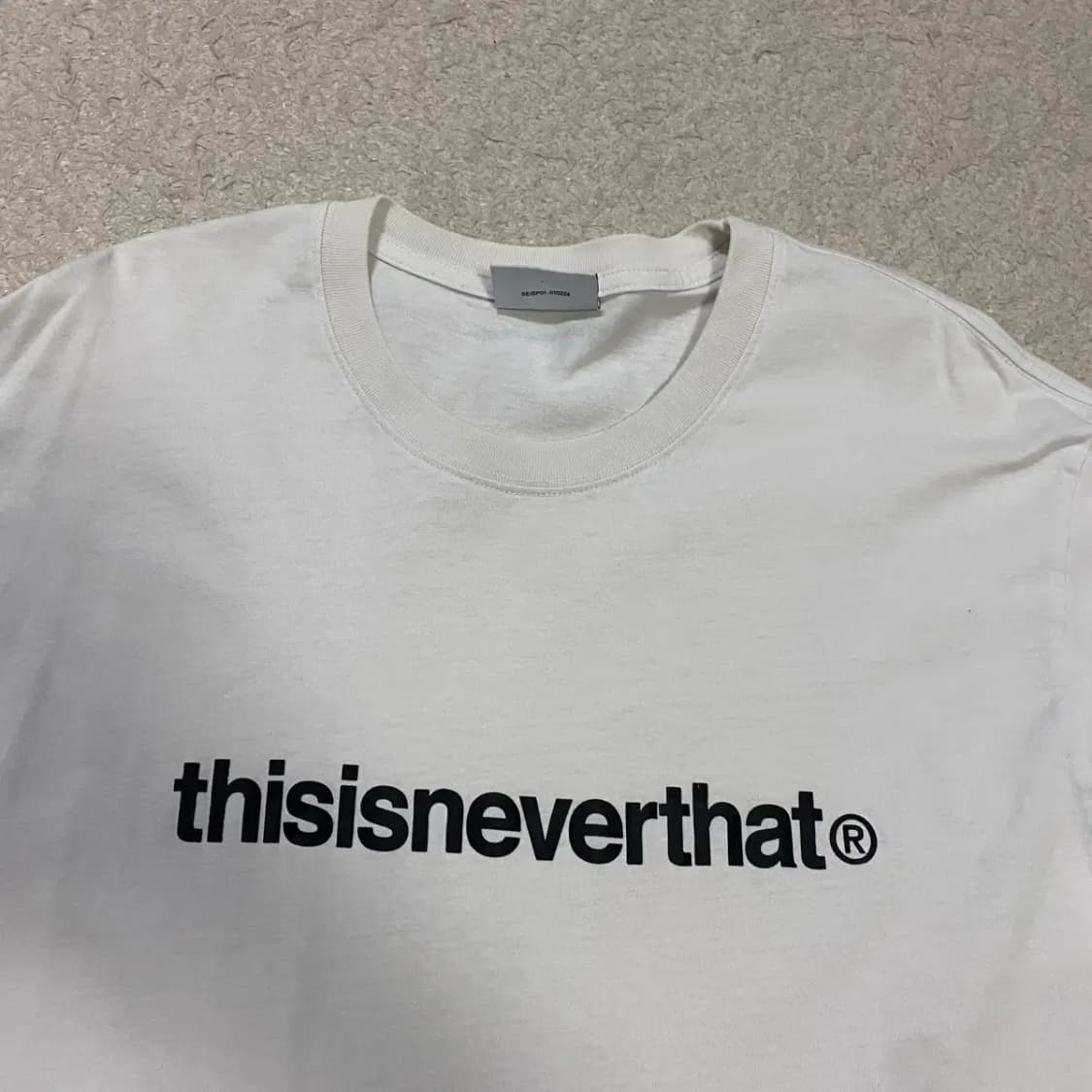 디스이즈네버댓 화이트 긴팔 티셔츠 롱슬리브 L 100 상품이미지2
