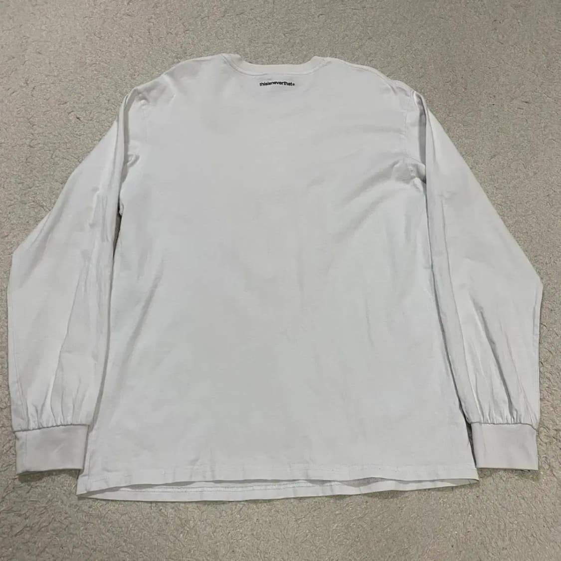 디스이즈네버댓 화이트 긴팔 티셔츠 롱슬리브 L 100 상품이미지5