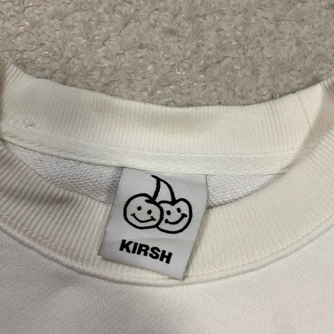 키르시 맨투맨 화이트 1 상품이미지3