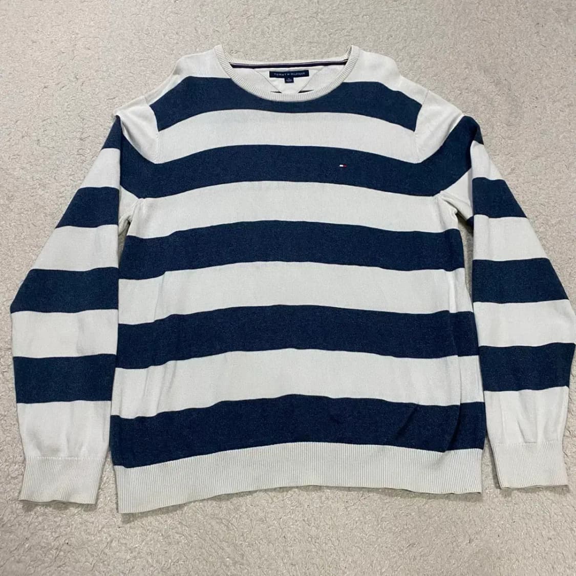타미힐피거 스트라이프 니트 긴팔티 xl 상품이미지1