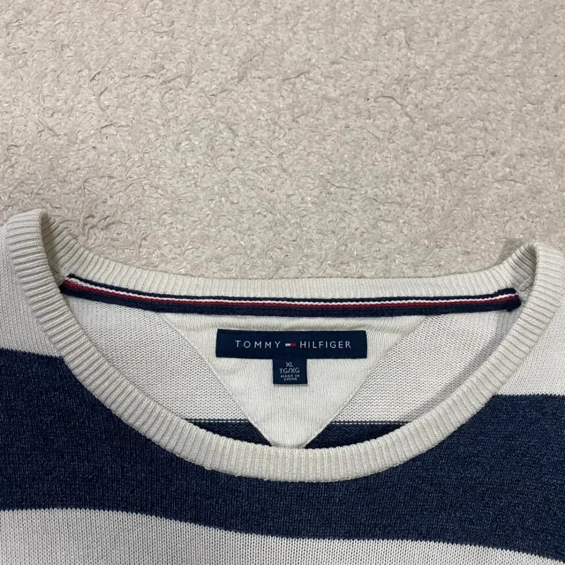 타미힐피거 스트라이프 니트 긴팔티 xl 상품이미지3