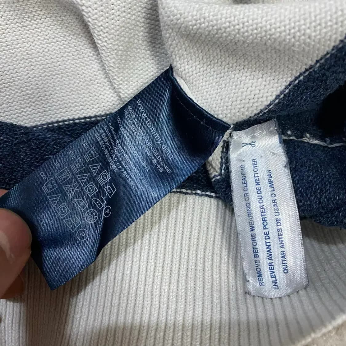 타미힐피거 스트라이프 니트 긴팔티 xl 상품이미지4