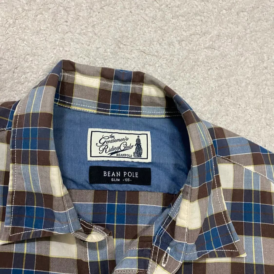 빈폴 셔츠 남방 체크 긴팔 105 상품이미지3