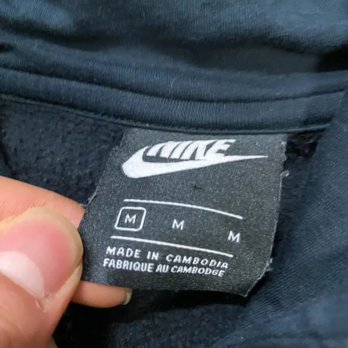 나이키 블랙 후드집업 기모 상품이미지3