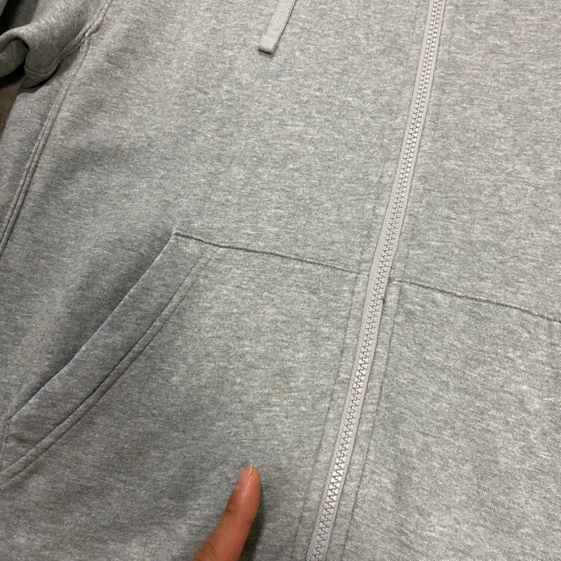 나이키 후드집업 그레이 기모 L 100 상품이미지2