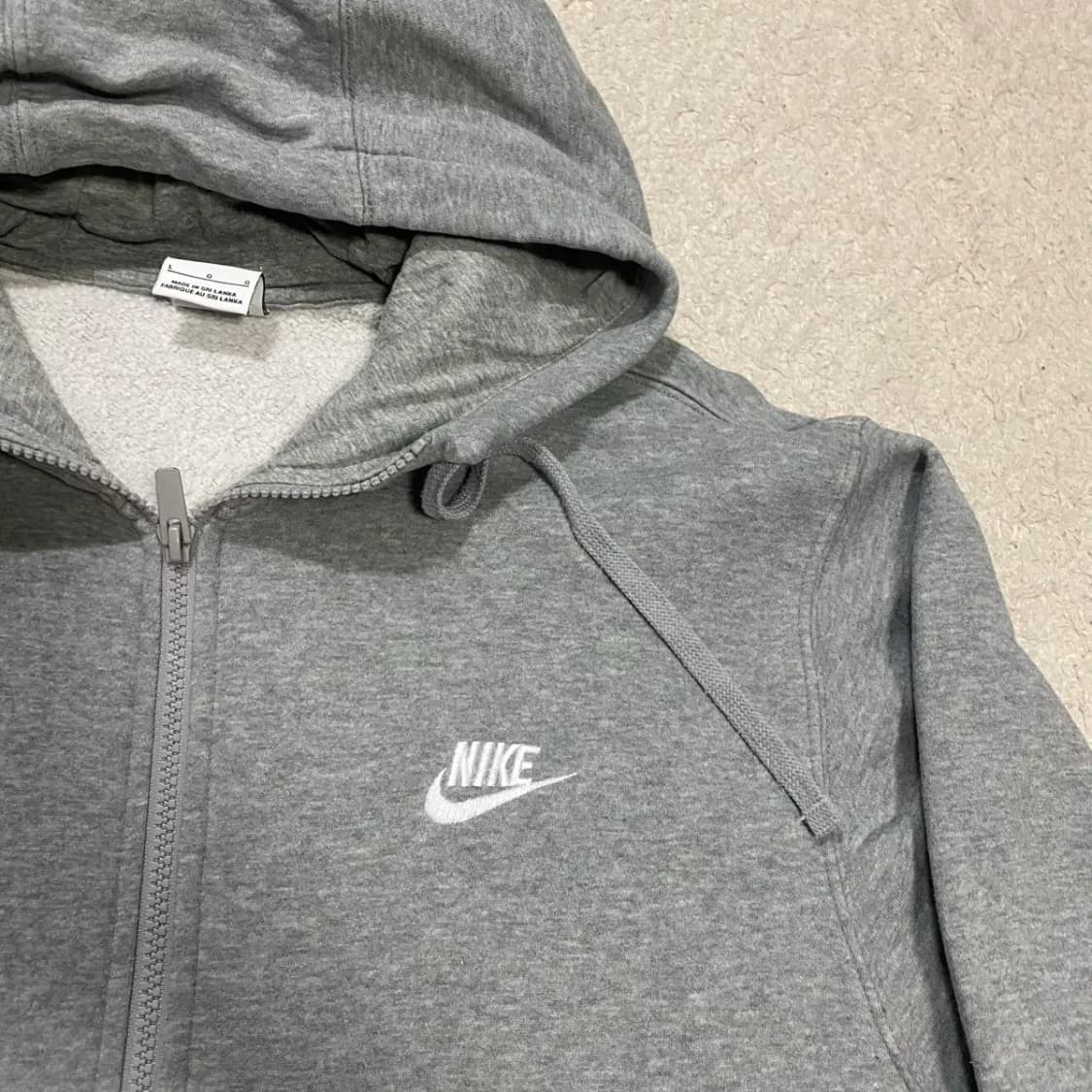 나이키 후드집업 그레이 기모 L 100 상품이미지3