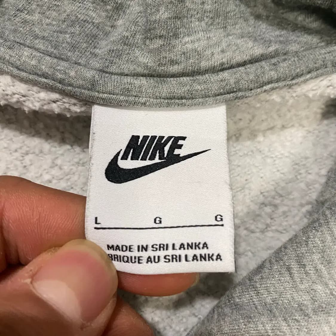나이키 후드집업 그레이 기모 L 100 상품이미지4