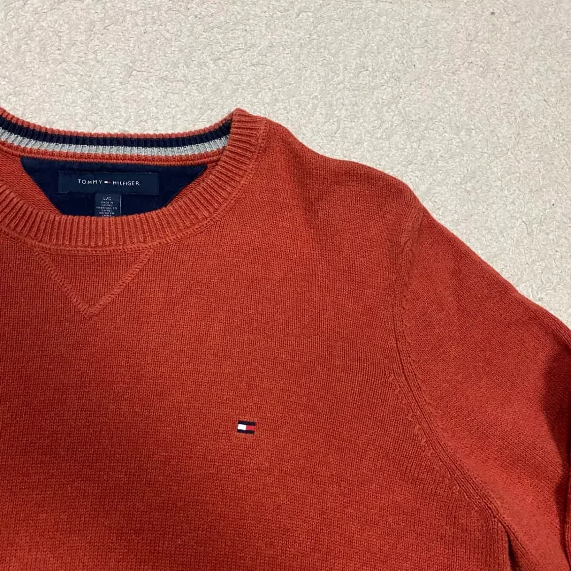 타미힐피거 니트 라운드 L 상품이미지2