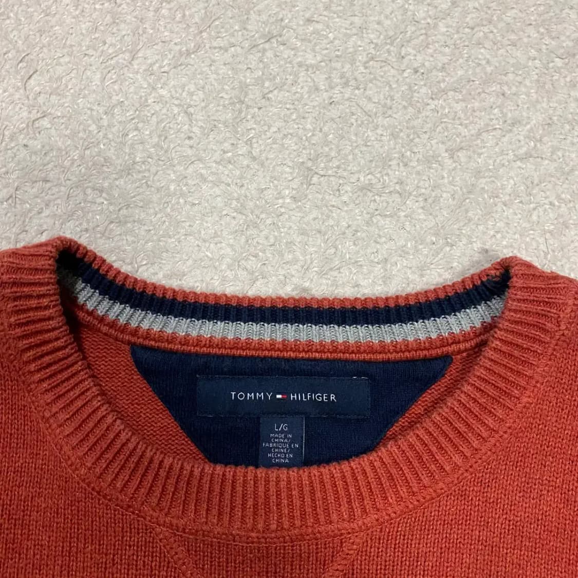 타미힐피거 니트 라운드 L 상품이미지3